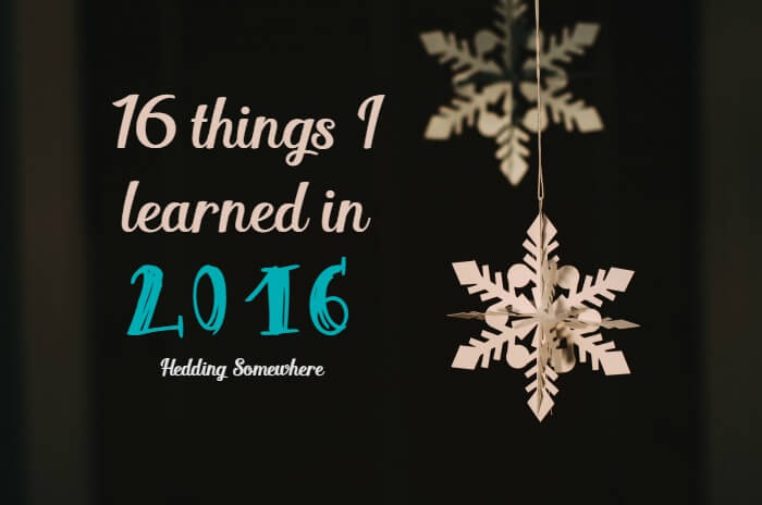 16 Things I Learned in 2016